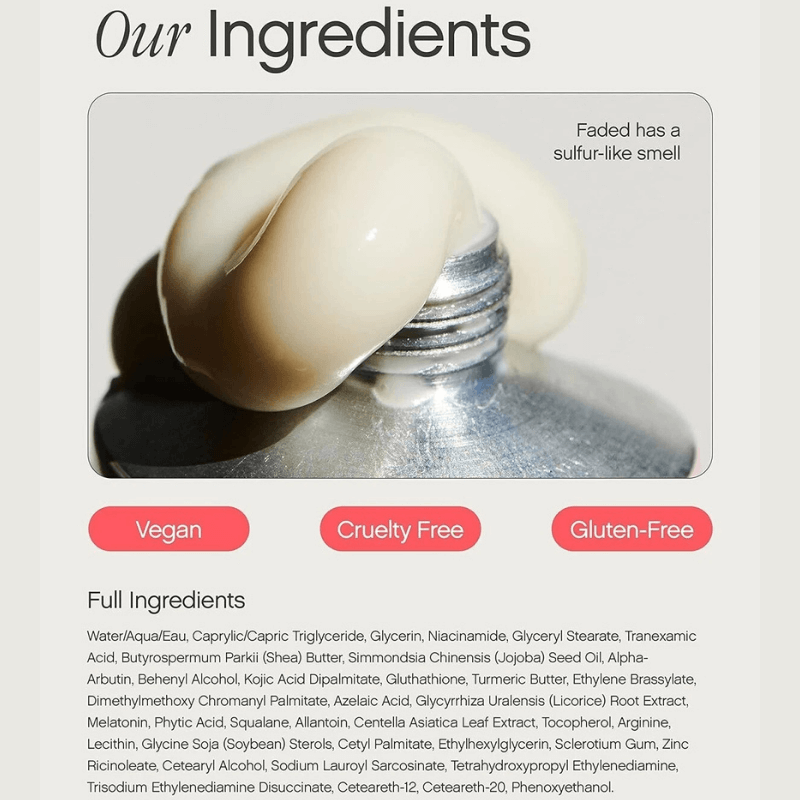 Destàre Skincare™ Topicals FADED Serum (50ml) Brightening Clearing for Dark Spots Uneven Skin Tone