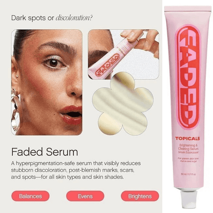 Destàre Skincare™ Topicals FADED Serum (50ml) Brightening Clearing for Dark Spots Uneven Skin Tone