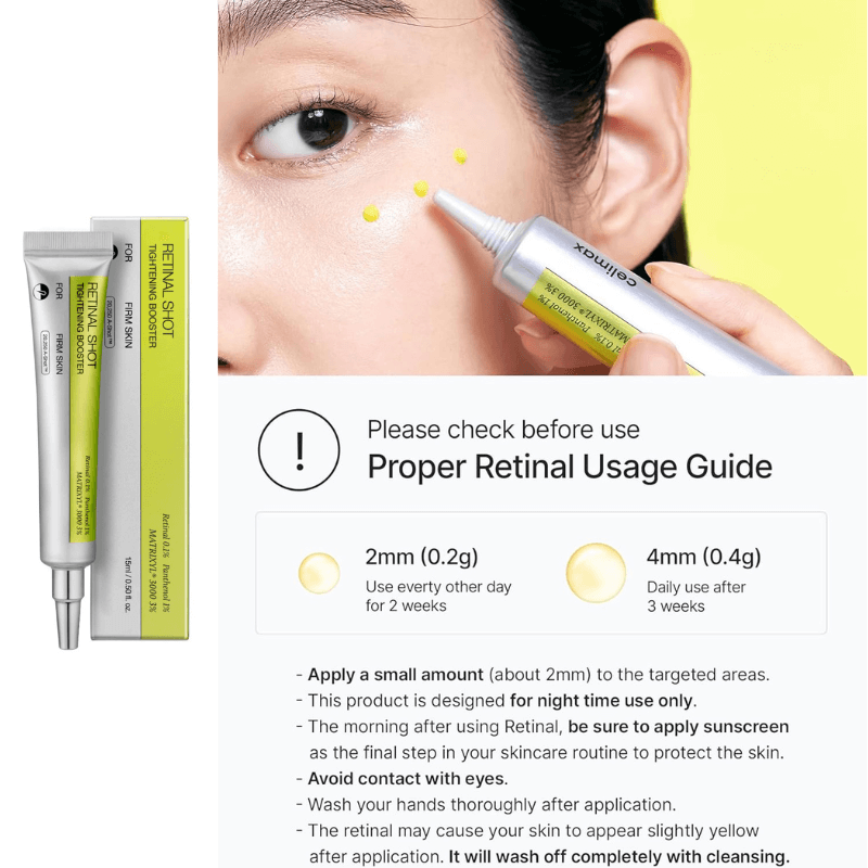 Destàre Skincare™ Celimax Retinal Shot Tightening Booster